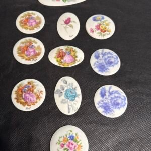 Porcelain Brooches & Jewelry